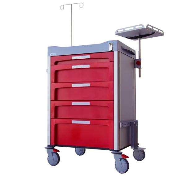 Des consommables au mobilier médical (ci-dessus un chariot d’urgence) - Energie médical