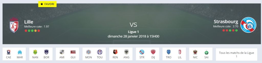 Quel pronostic lille strasbourg Ligue 1 allez-vous faire ?